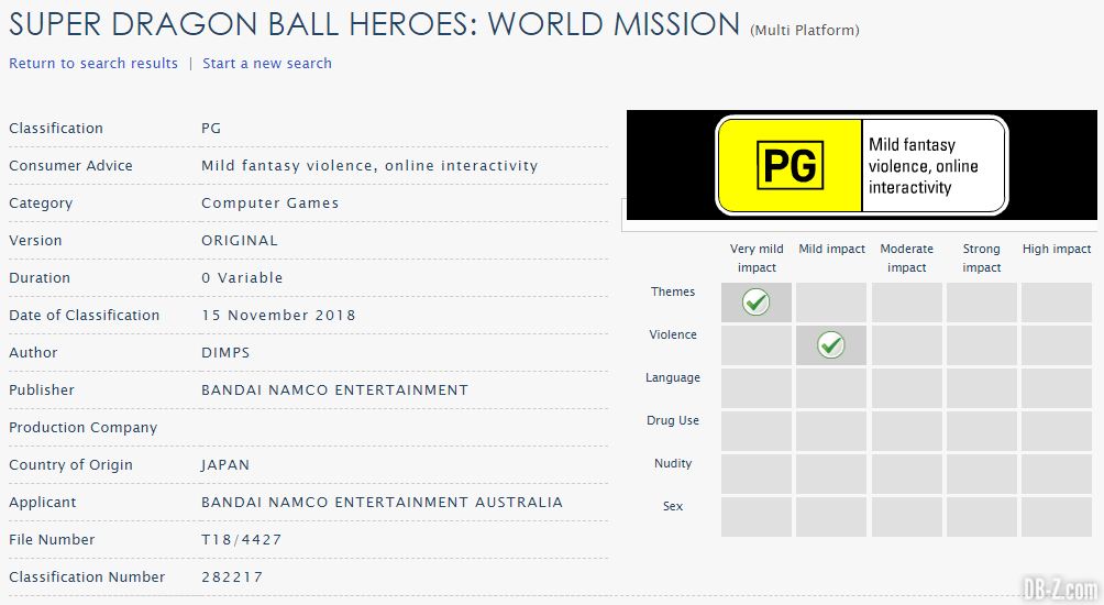 Super Dragon Ball Heroes World Mission pourrait sortir en France ! – Dragon  Ball Super en France : Actualités & News