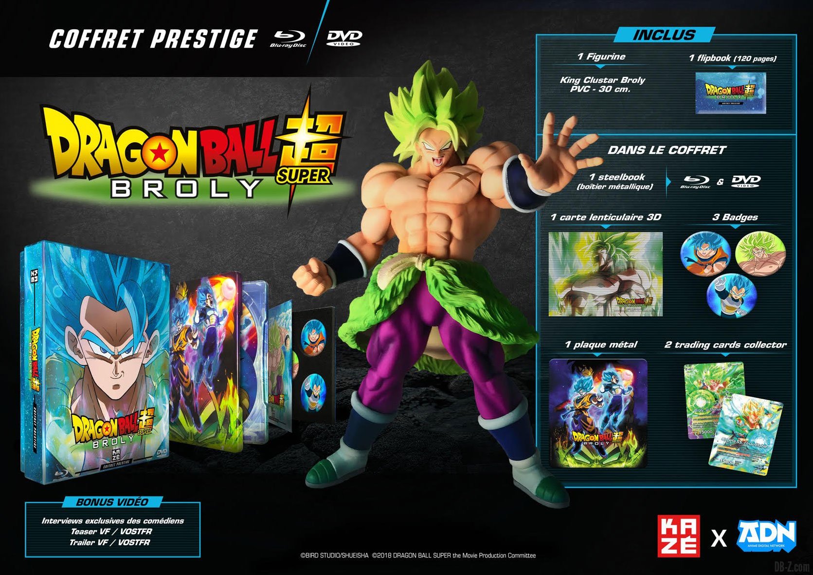 Dragon Ball Super – Broly : Contenu du “Coffret Prestige” (édition collector )