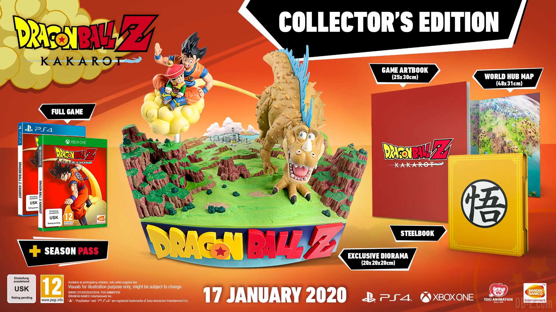 Dragon Ball Z Kakarot : Contenu des éditions Standard / Deluxe / Ultimate /  Collector