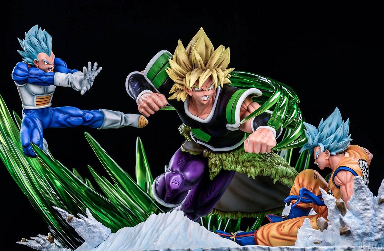 Statue Broly vs Goku & Vegeta en résine (Xceed × ORS) | Dragon Ball Super  France