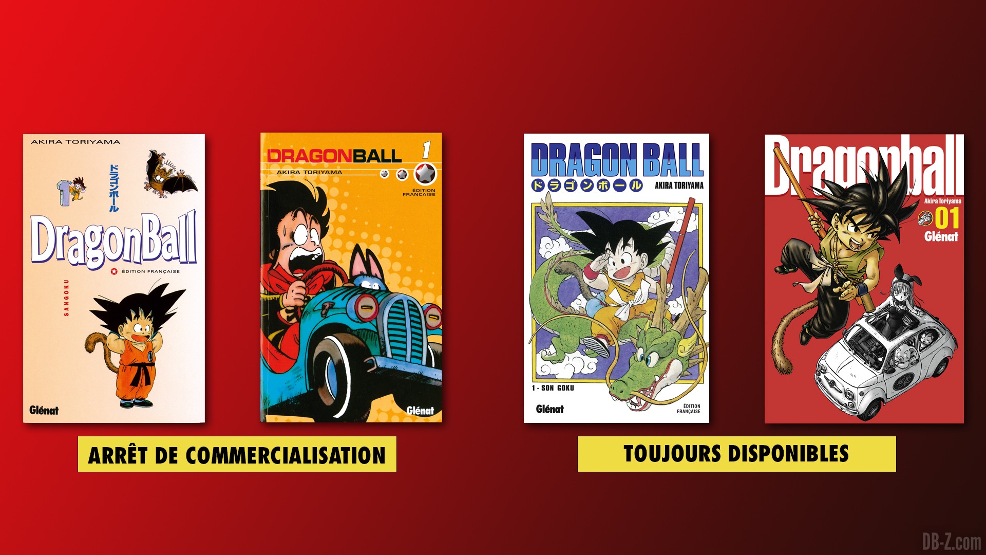 Glénat annonce l'arrêt de la publication du manga Dragon Ball (éditions  sens français)