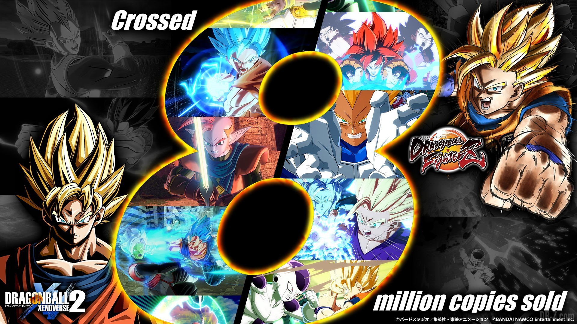 Dragon Ball Xenoverse 2 & Dragon Ball FighterZ dépassent les 8 millions  d'exemplaires vendus chacun