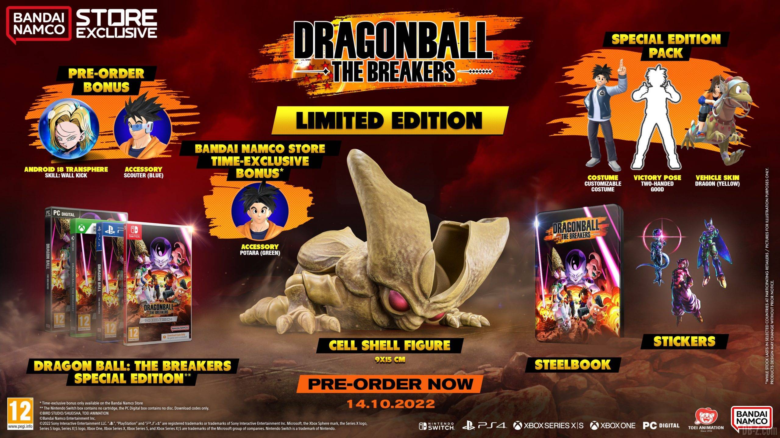 Dragon Ball The Breakers : Prix et contenus des 3 éditions du jeu