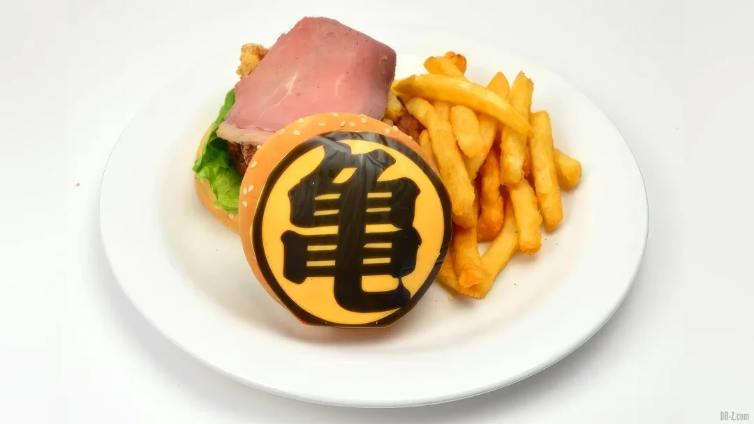 Burger a la viande power up Goku J World Tokyo 1
